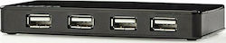 Nedis USB Hub 7 Ports USB-A UHUBU2730BK Nedis USB Hub 7 Ports USB-A UHUBU2730BK