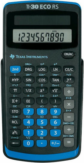 Texas Instruments TI-30 Eco RS Calculator Scientific 10 Digits in Black Color 1pcs