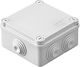 Gewiss Surface Mounted Electrical Box Branching IP55 (100x100x50mm) in Gray Color