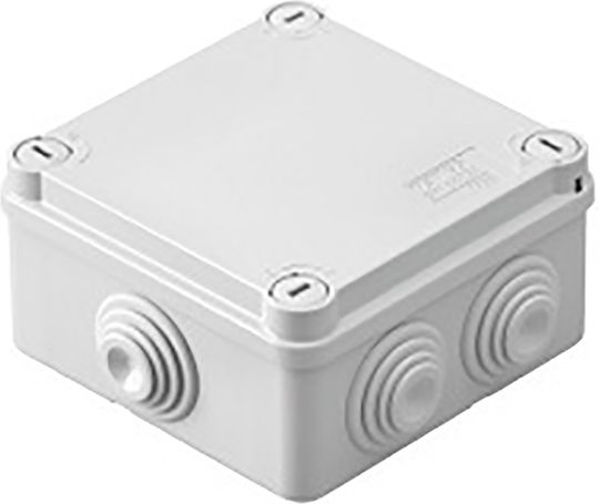 Gewiss Surface Mounted Electrical Box Branching IP55 (100x100x50mm) in Gray Color