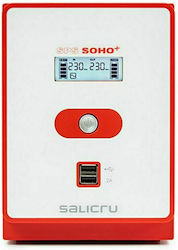 Salicru SPS 2200 SOHO+ USV 2200VA 1200W mit 4 Schuko Steckdosen