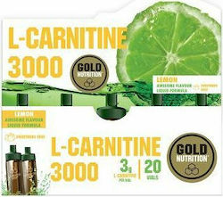 Gold Nutrition L-Carnitine 3000mg with Flavor Lemon 20 x 0ml