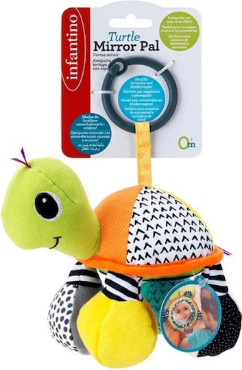 Infantino Pendant Toy for Car with Mirror Touch Doll with Mirror "Turtle" for 0++ Months