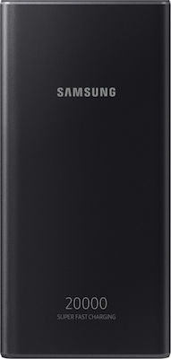 Samsung Power Bank 20000mAh 25W with USB-A Port and 2 USB-C Ports Power Delivery Dark Grey