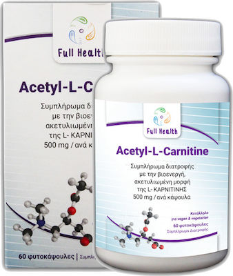 Full Health Acetyl-L-Carnitine cu Carnitină 500mg 60 capsule veget