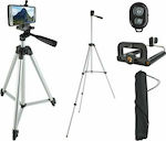 SPM 6067 Cell Phone Tripod with Bluetooth Silver