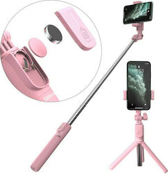 Baseus Lovely 2 Selfie-Stick Handy-Stativ mit Bluetooth Rosa SUDYZP-F04