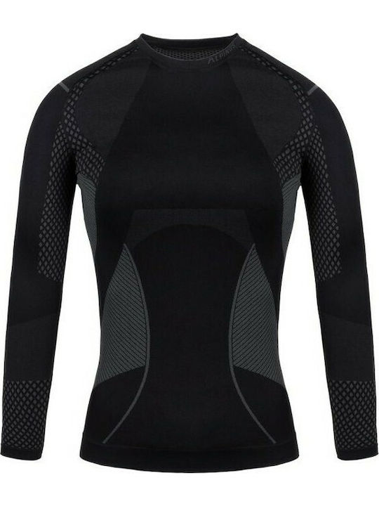 Alpinus Active Base Layer Damen Thermo Langarmshirt Schwarz
