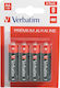 Verbatim 8 Pack Alkaline Batteries AA 1.5V