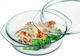 Simax Oală Rotundă de Sticlă cu Capac de Sticlă 23x23cm 1buc