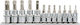 Yato Socket with Motor Torx and Socket 1/4'', 3/8'' Set 12pcs
