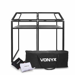 Vonyx DB3 Pro Foldable DJ Кабина Черно