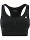 F9WBHB4 Women's Sports Bra without Padding Black