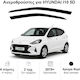 Heko Set of Windbreakers Front Car Dark Fime for Hyundai i10 2pcs