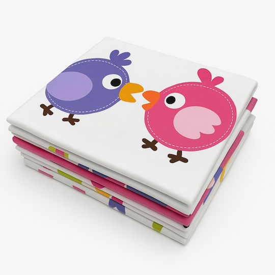 Beboulino Baby Duvet Cover Lovely Birds Pink 110x150cm