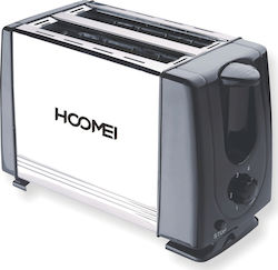 Hoomei Prăjitor de pâine 2 sloturi 650W Inox