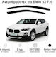 Heko Set of Windbreakers Front Car Dark Fime for BMW X2 2pcs