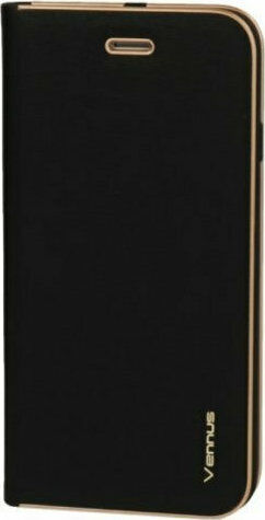 Vennus Vennus Handyhüllen Book Synthetisches Leder Schwarz (Redmi Note 9S / 9 Pro / 9 Pro Max)