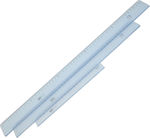 Arda Ruler Plastic Transparent 20cm Υποδεκάμετρο