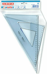 Arda 272.703 35 Plastic Transparent Triangle 35cm Tρίγωνα Ζεύγη 45 - 60°