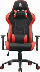 Gembird GC-01 Fabric Gaming Chair with Adjustable Arms Black/Red