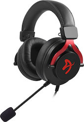 Arozzi Aria Over Ear Gaming Headset με σύνδεση 2x3.5mm Black/Red