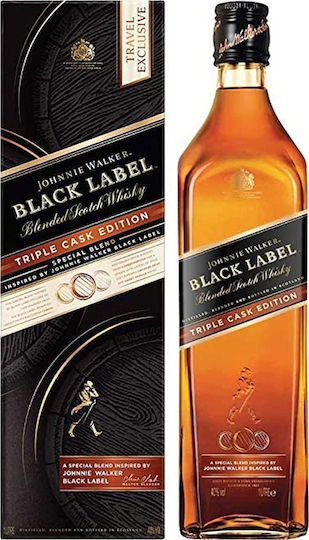 Whiskey Scotlandς Blended Black Label Triple Cask in Box 40% 1000ml