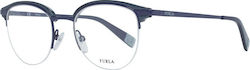 Furla Eyeglass Frame Blue VFU185 01HR