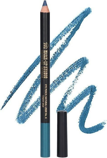 Make-up Studio Eye Pencil Natural Liner Μολύβι Ματιών 6 Petrol