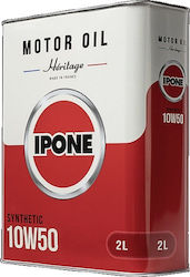 Ipone Heritage Synthetic Synthetic 10W-50 4-Stroke Motorcycle Motor Oil 2lt