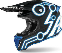 Airoh Twist 2.0 Motocross Helmet Matt Neon Blue KR5310