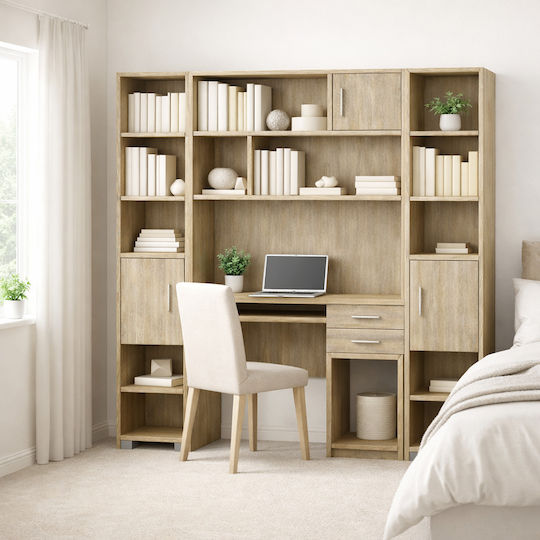 14 Regal Wandhalterung Oak 100x30x100cm