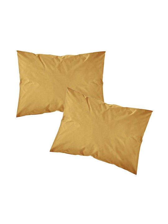 Borea Sheet for Single Bed with Elastic 100x200+25cm. Solid 23. Mustard tree