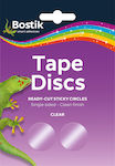 Bostik Glue Stickers Tape Disks Clear 120pads 30803764