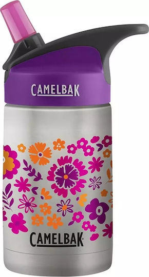 Camelbak Eddy+ Παιδικό Παγούρι Ανοξείδωτο με Καλαμάκι Μωβ 350ml