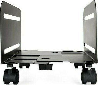 Tooq UMCS0004-B Floor Computer Stand with Casters