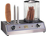 Johny AK/1-AP3 Commercial Hot Dog Steam Machine with Bread Warmer 2kW 49x29.5x40cm