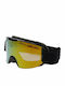 4F Ski & Snowboard Goggles Kids Black with Lens in Yellow Color