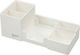 Plastic Desk Organizer in White Color 25.4x11.2x9.1cm.