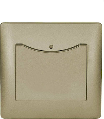 Elmark Rhyme Recessed Power Key Card Switch with Frame Κάρτας Beige