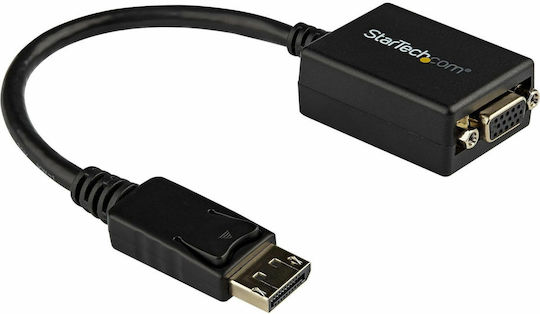 StarTech Конвертор DisplayPort мъжки към VGA женски Черен 1бр DP2VGA2