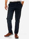 Sogo Men's Trousers Chino Elastic in Regular Fit Navy Blue