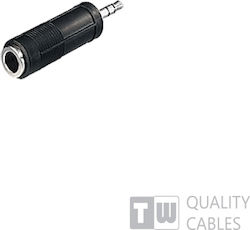 TrustWire 15104 6.3mm Male to 3.5mm Female Converter