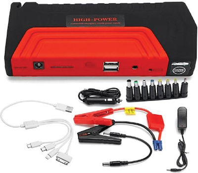 Portable Car Battery Starter 12V with Power Bank, USB and Flashlight