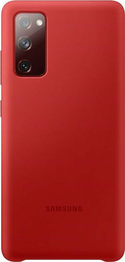 Samsung Silicone Cover Back Cover Silicon Roșu (Galaxy S20 FE)