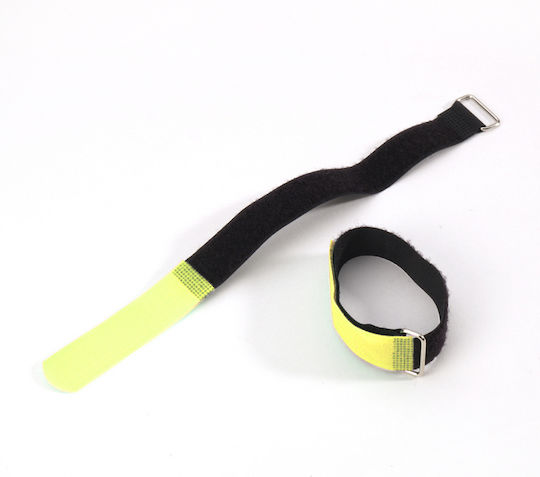 Adam Hall Δεματικό Καλωδίων Πλαστικό 300mmx20mm σε Κίτρινο χρώμα (1τμχ) (VR2030YEL)