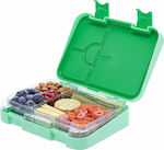 Navaris Kids Lunch Plastic Box Green L23xW18xH5cm