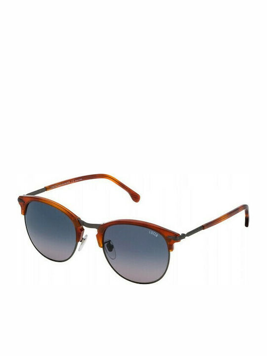 Lozza Herren Sonnenbrille mit Braun Gestell und Blau Linse
