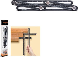 Handy Winkelmesser Maurer / Bauarbeiten Metallisch 31x18cm Länge 31cm