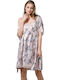 Harmony Summer Satin Women's Nightdress Pink 69503